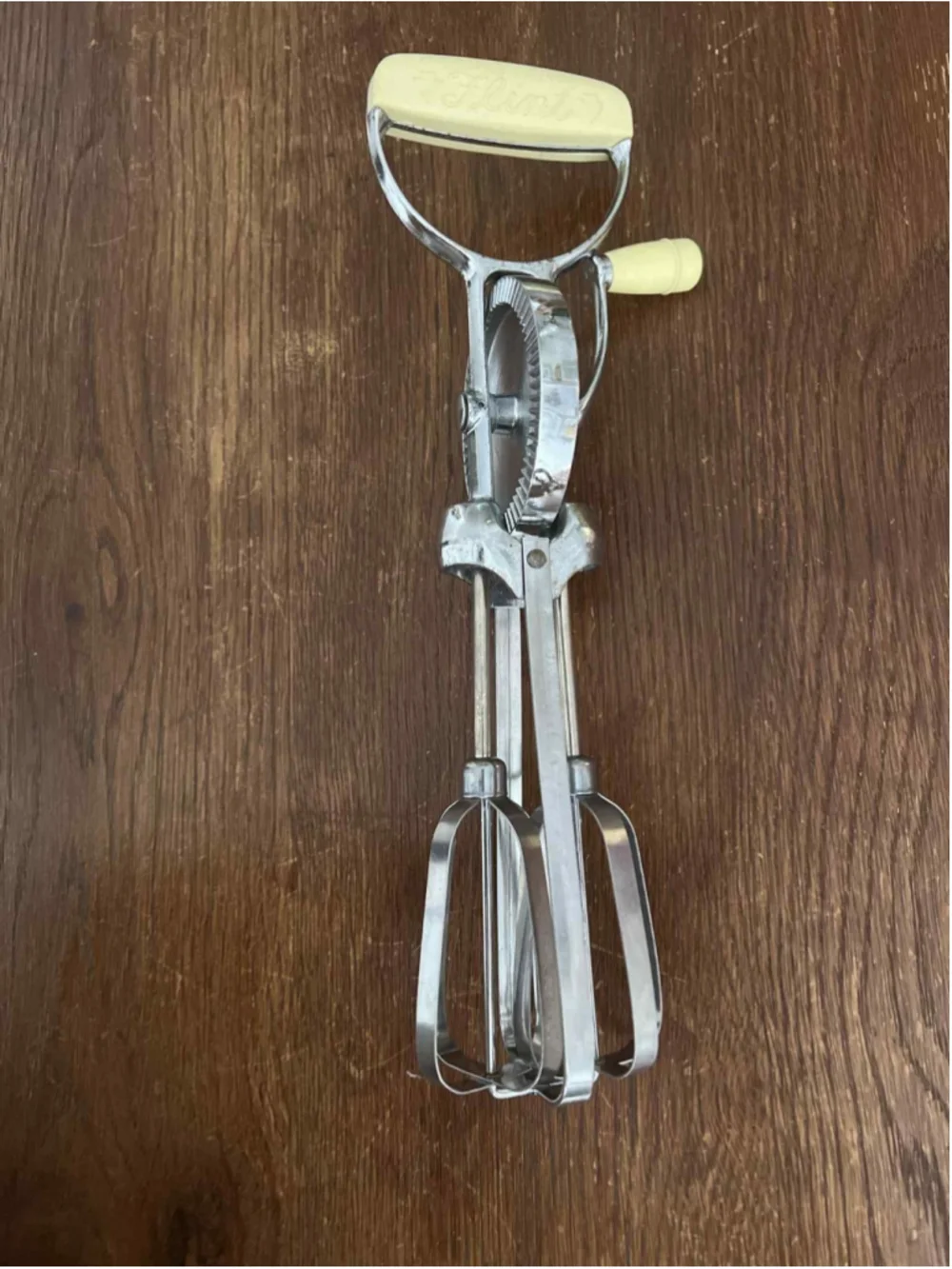 Vintage Flint Ecko Best Hand Mixer Egg Beater Stainless Steel